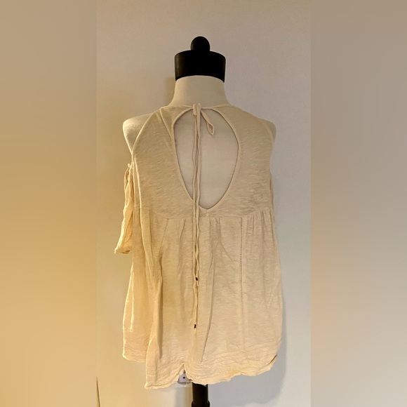 Free People Cream Floral Embroidered Blouse - Picture 3 of 4